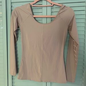 Aritzia Tight Pink Long Sleeve Top/Shirt